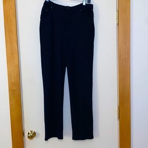 Gloria Vanderbilt Amanda black pants size 14